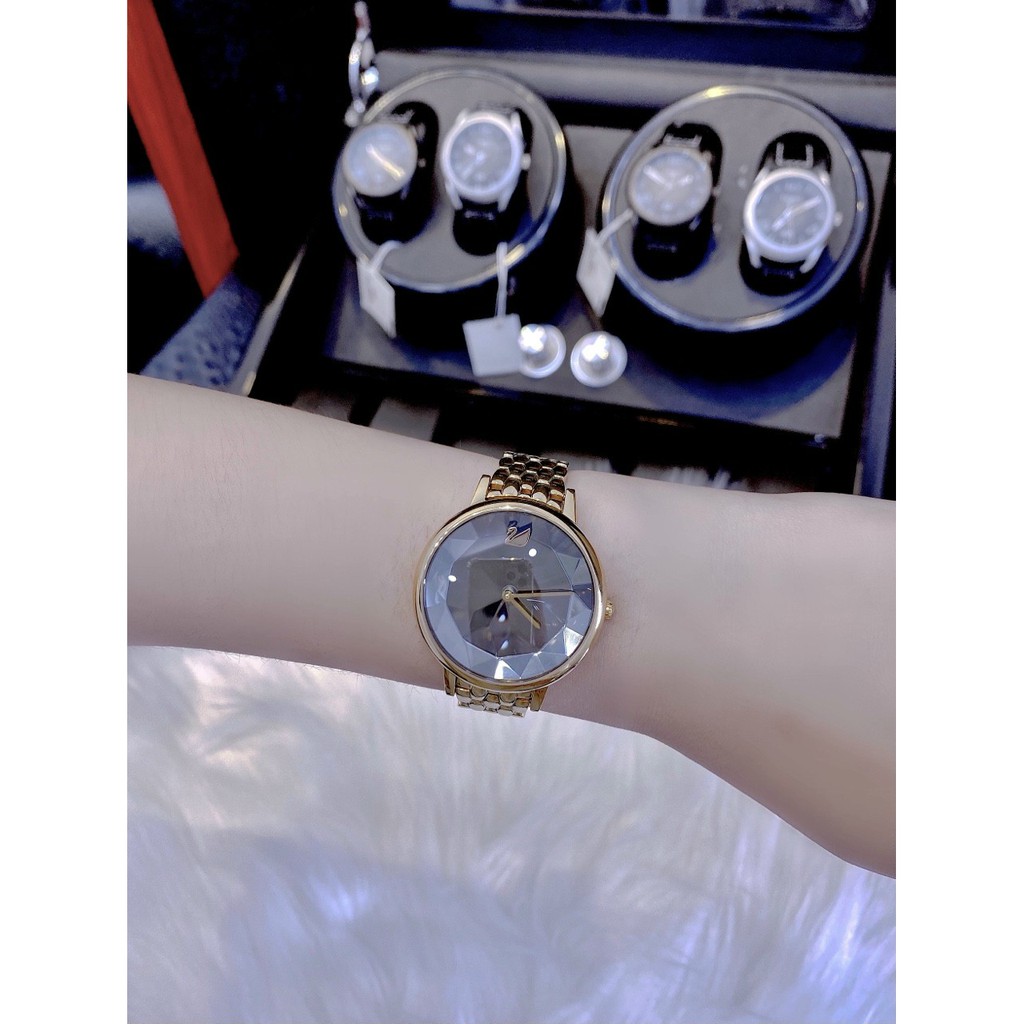 Đồng hồ chính hãng, đồng hồ đeo tay nữ thiên nga SWAROVSKI full box đẹp y hình, siêu sang chảnh, thời trang đẳng cấp