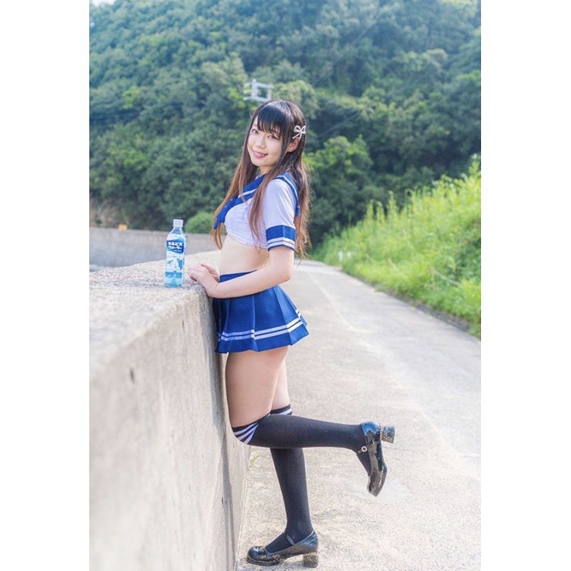 Cosplay nữ sinh Nhật sexy đồ ngủ, cosplay sexy babe (xanh đậm, đỏ, xanh nhạt)
