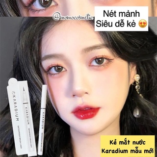 (Mẫu mới) Kẻ mắt nước Karadium Waterproof Brush Liner Black