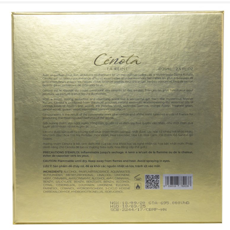 Nước hoa nữ La Reine Cenota lưu hương 75ml | Thế Giới Skin Care