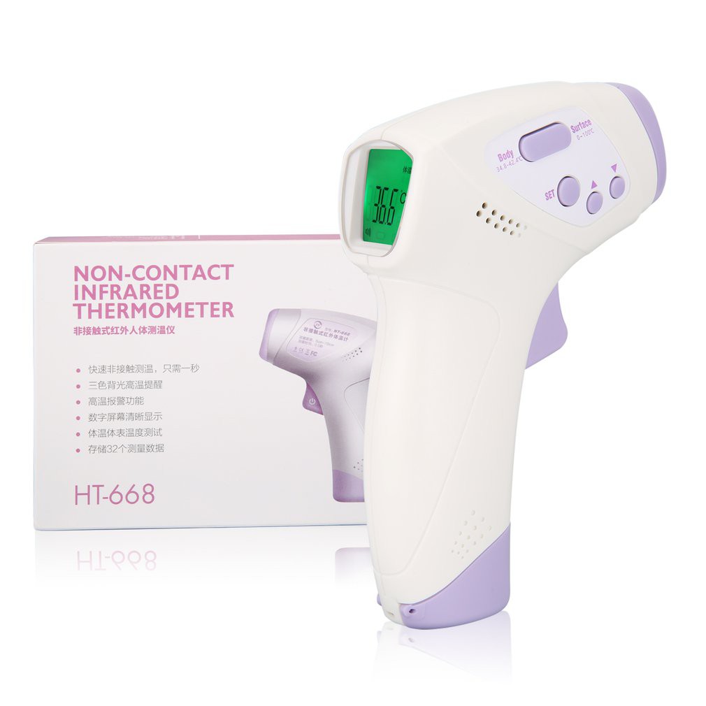 Nhiệt kế hồng ngoại không tiếp xúc và nhiệt kế đo trán Nhiệt Kế Điện Tử Non-Contact IR Infrared Thermometer and Ear Forehead Thermometer