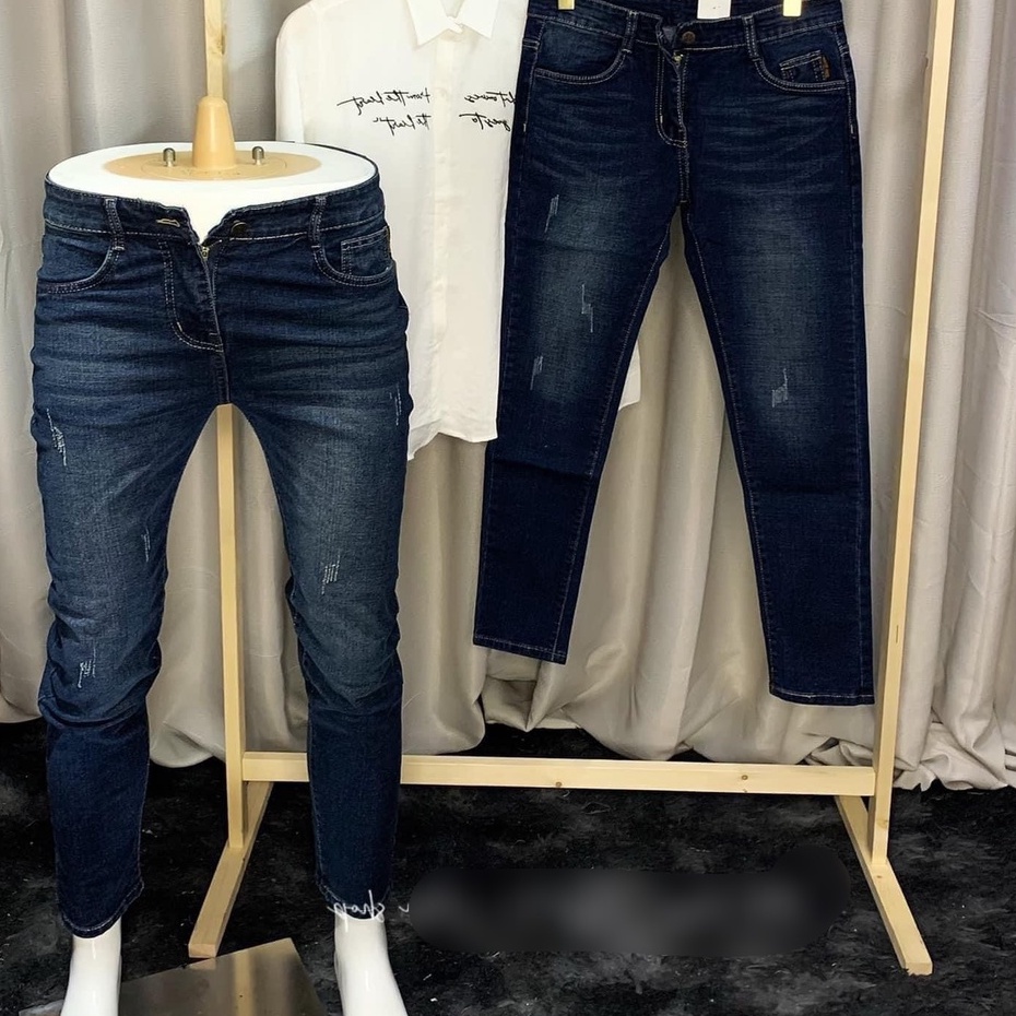 Quần jean nam xanh trơn chất bò cao cấp co dãn 4 chiều đẹp from dáng skinny mẫu mới thời trang cao cấp beautiulgilr T59