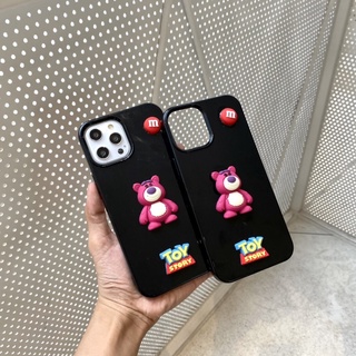 Ốp lưng gấu losto gắn sticker nổi 3d