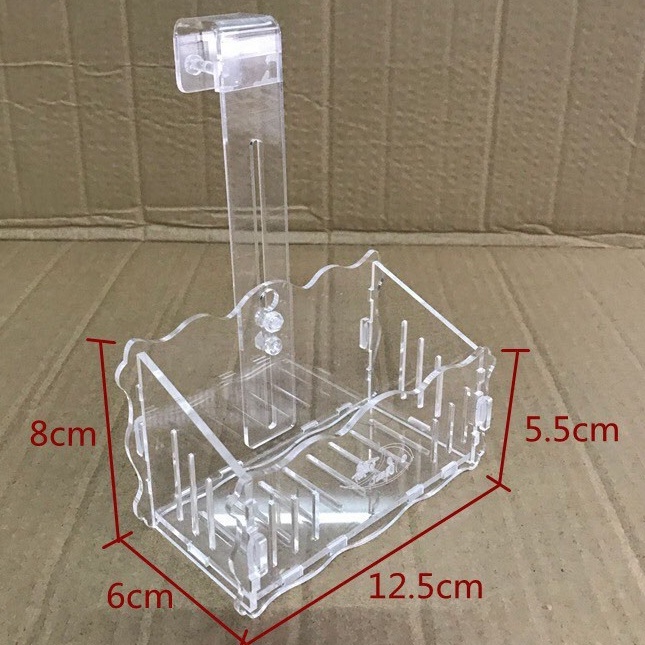 Khay mica trồng cây bể tép thủy sinh cá cảnh- Hộp đựng phân trồng cây siêu trong