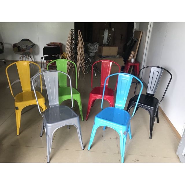 [Hàng Nhập Khẩu] Ghế sắt tolix cao 45 có lưng.