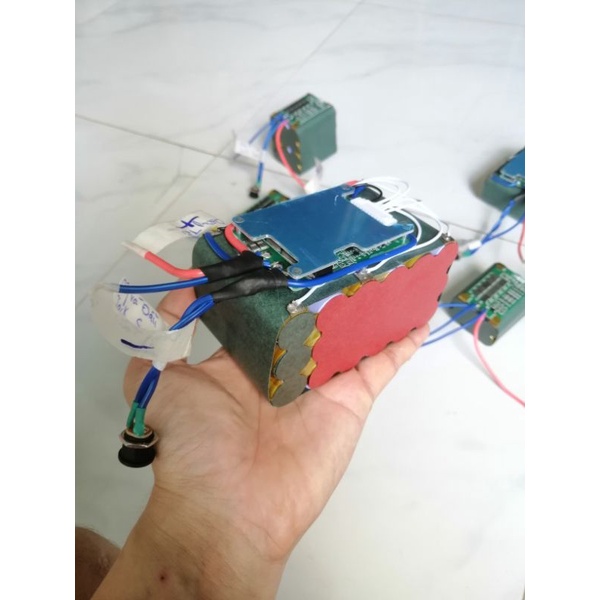 Khối Pin 6S3P 24V hàn dây sẵn