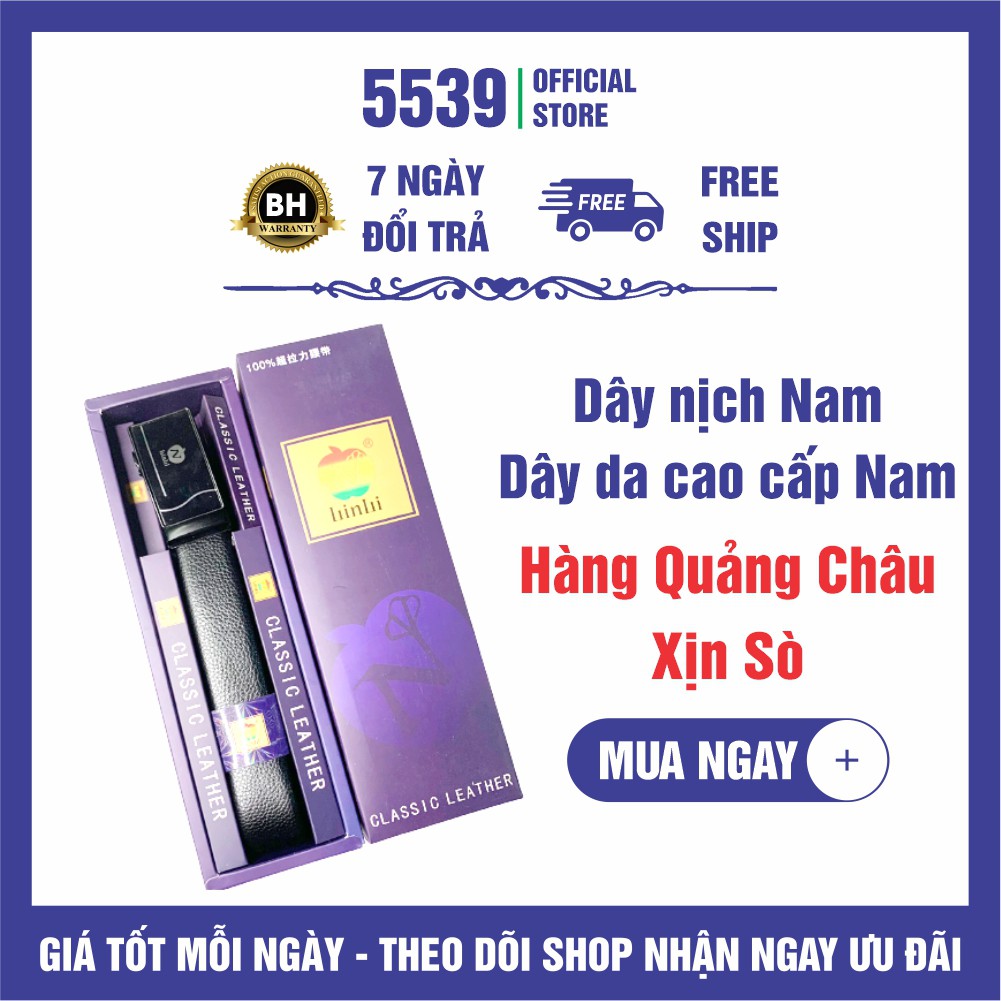 Thắt lưng, dây nịch nam, dây da cao cấp khóa tự động, nhiều mẫu lựa chọn có video sản phẩm - Shop 5539