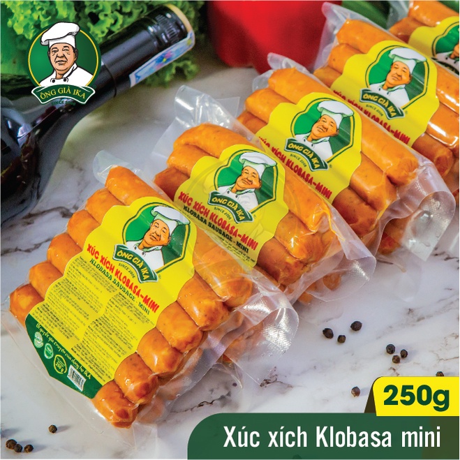 Xúc xích Klobasa mini Ông già IKA 250g