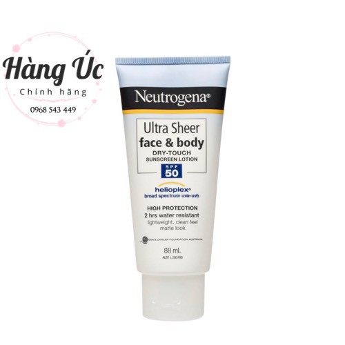 Kem Chống Nắng NeutrogenaFreeship - Ultra Sheer Dry Touch SPF 50+