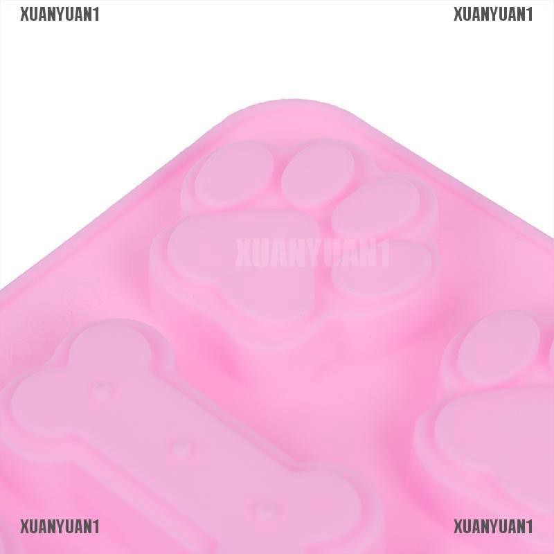 1 Khuôn Làm Bánh Hình Xương Chó Bằng Silicone