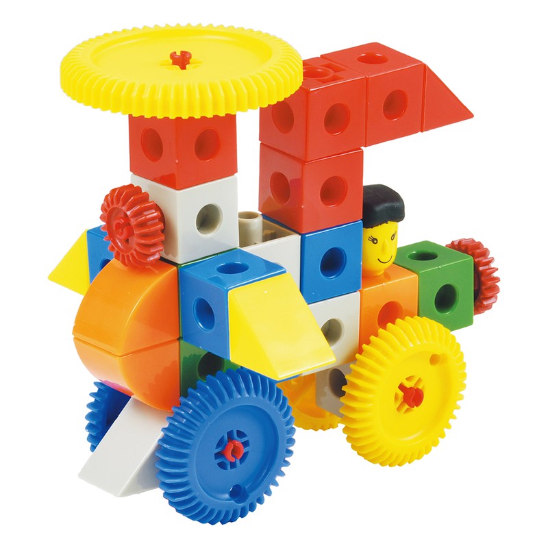 Đồ chơi lắp ráp Xe hơi mini 24 mô hình 51 miếng ghép 7417 Gigo toys