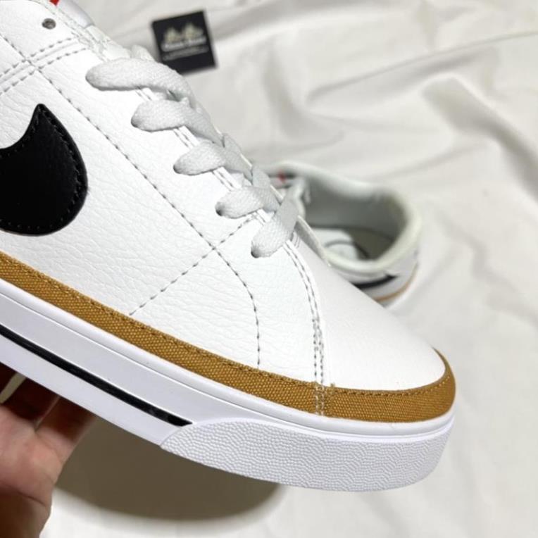 Giày nk LEGACY trắng móc đen kẻ nâu mới blazer low trắng đen cao cấp , giày sneaker nam nữ hot