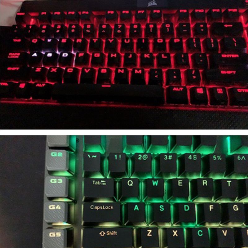 Set 104 nút bấm thay thế màu sắc nhám mờ dành cho bàn phím cơ Corsair RGB