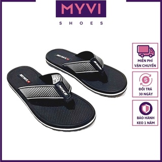 Dép Kẹp Thái Xỏ Ngón Nam Chấm Bi Thời Trang (Đen) - MyVi Shoes
