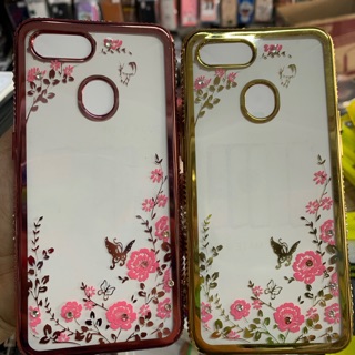 Ốp lưng oppo F7 hoa Hồng đính đá