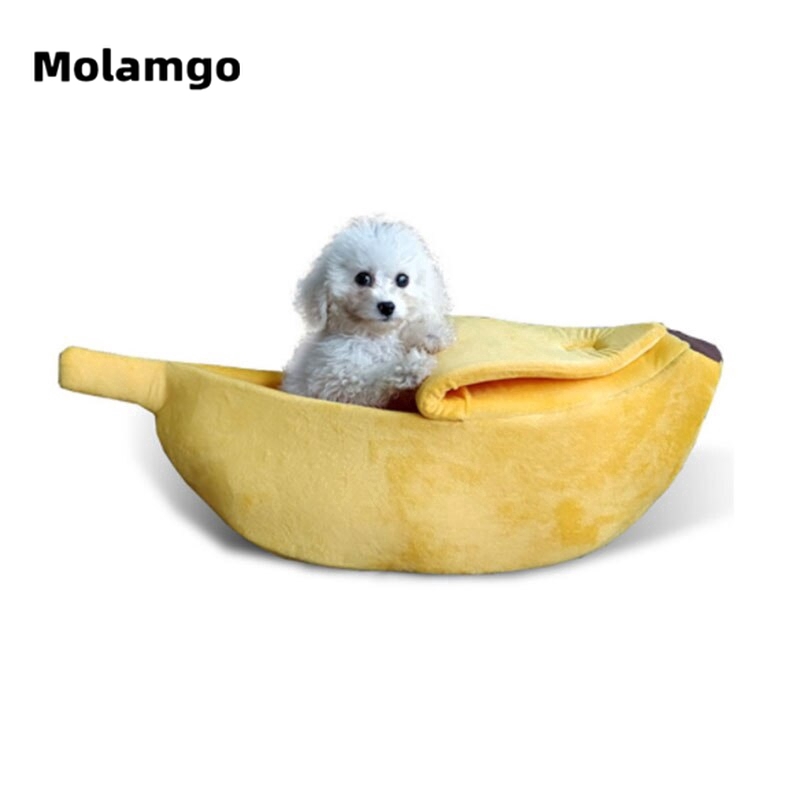 MOLAMGO  Ổ Ngủ Hình Quả Chuối Đáng Yêu Cho Thú Cưng