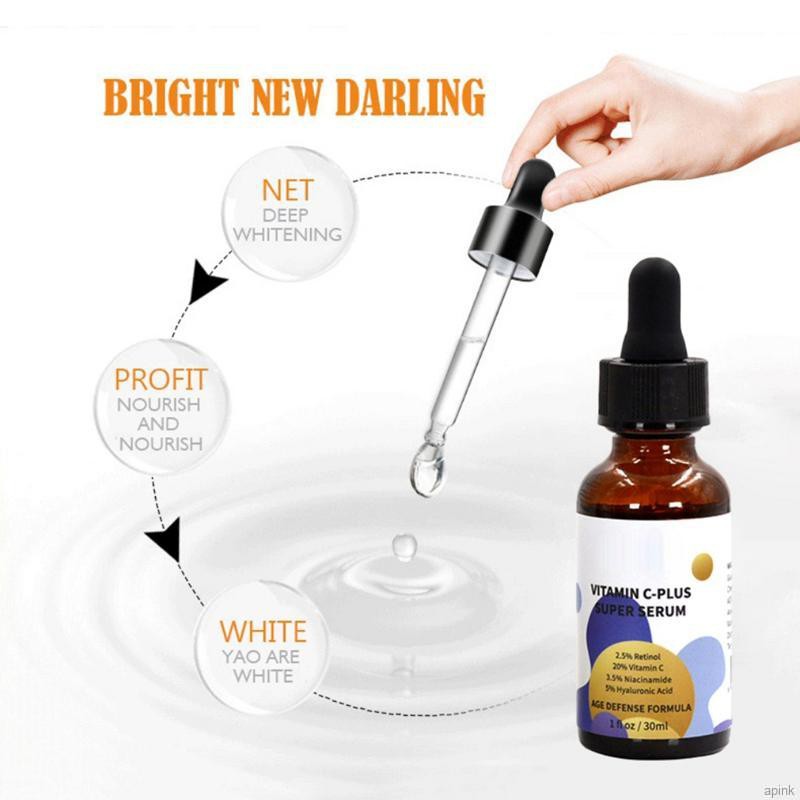 Tinh Chất Vitamin C Retinol Niacinamide Hyaluronic Acid Làm Trắng Chống Lão Hóa Da 30ml