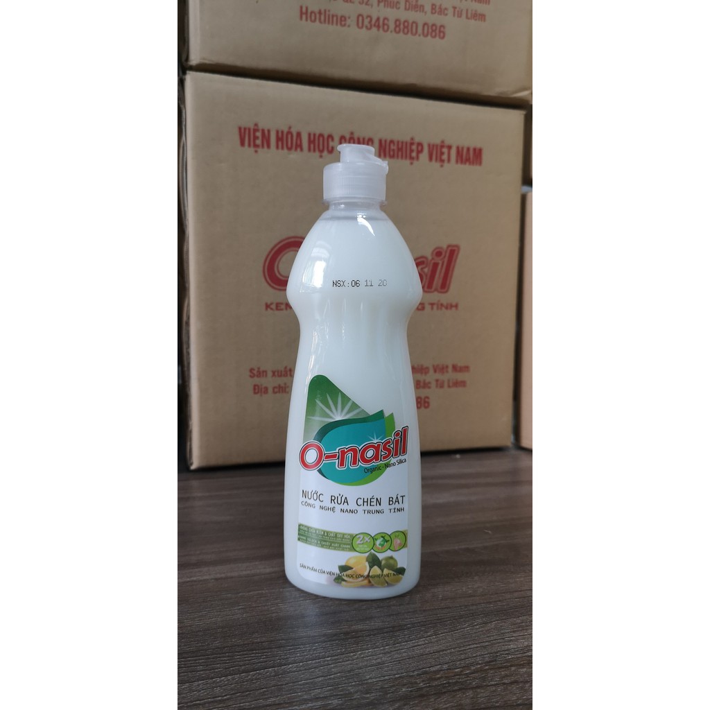 Nước rửa bát O - Nasil 400ml - Trung tính, an toàn da tay mẫn cảm, á sừng