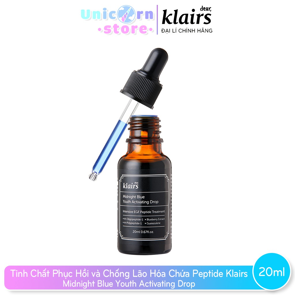 Tinh chất dưỡng da ban đêm - Klairs Midnight Blue Youth Activating Drop