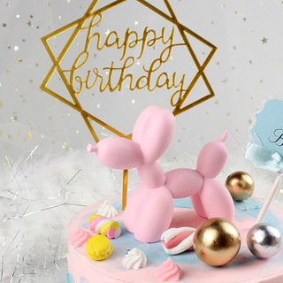 Cây Que Cắm Happy Birthday Dad Mom Bé Gái Công Chúa Bé Trai Trang Trí Bánh Kem