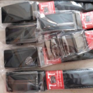 Combo dây nịt + bóp da nam khách đặt