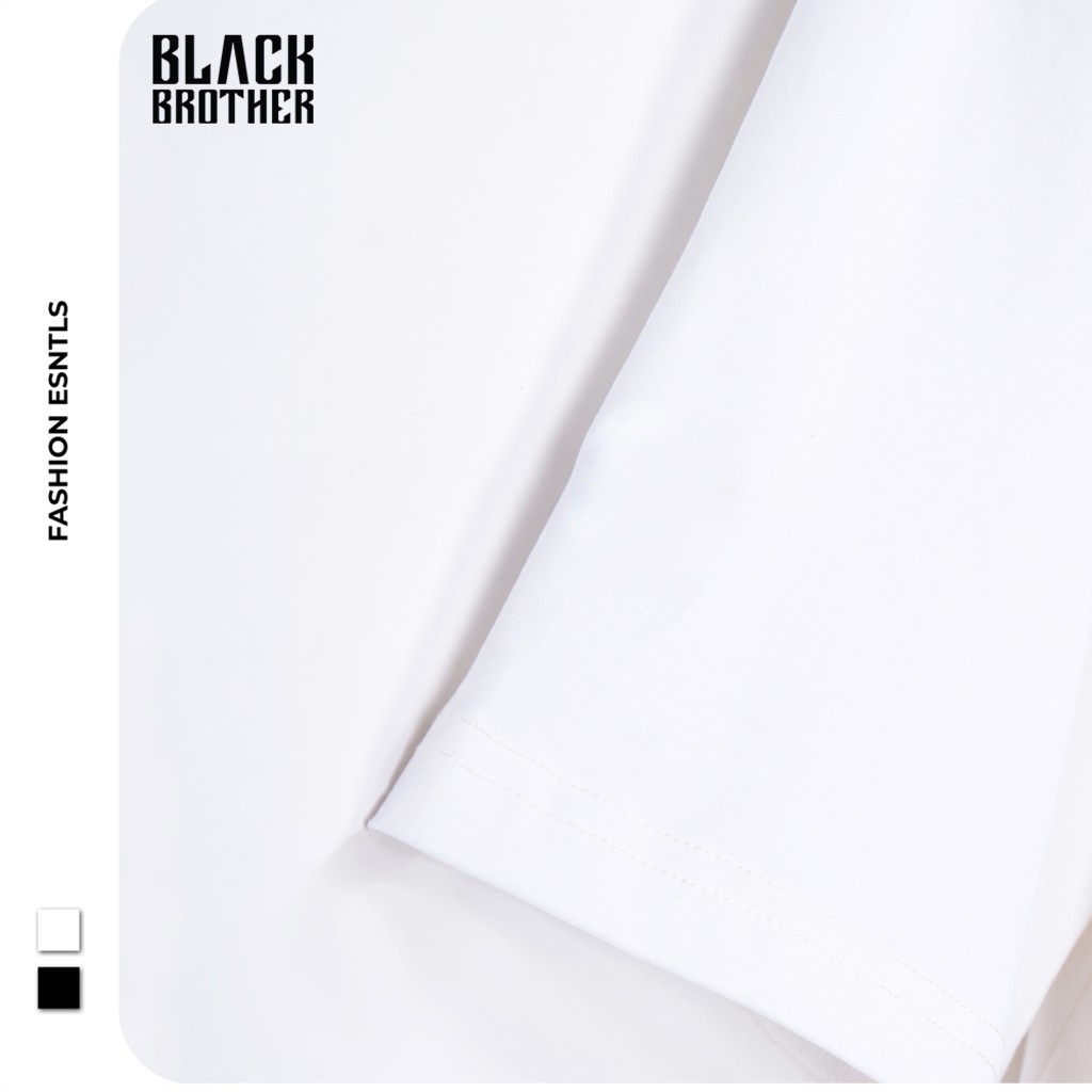 Áo thun tay lỡ nam nữ, áo phông unisex BLACK BRTHER cotton form rộng Happier BB023 | BigBuy360 - bigbuy360.vn
