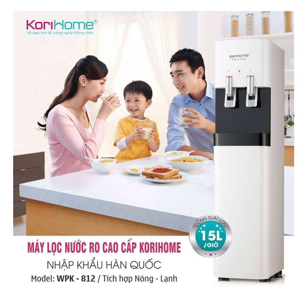 Máy Lọc Nước Tích Hợp Nóng Lạnh KoriHome WPK-818-S