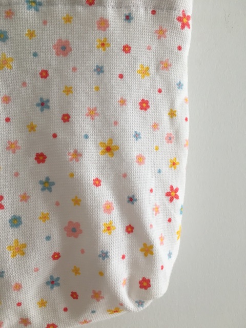 Túi tote xách tay handbag hoa nhí vintage