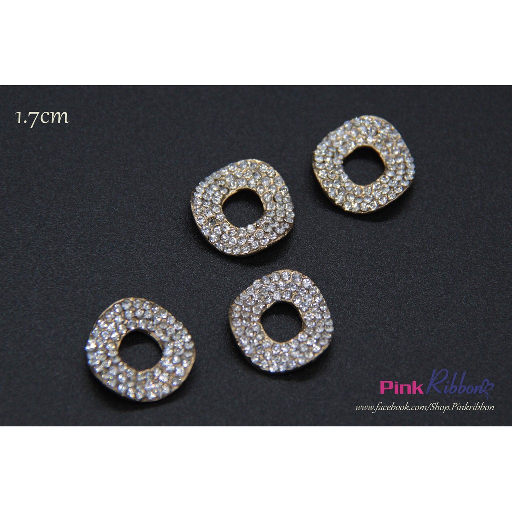 Charm rỗng đính đá
