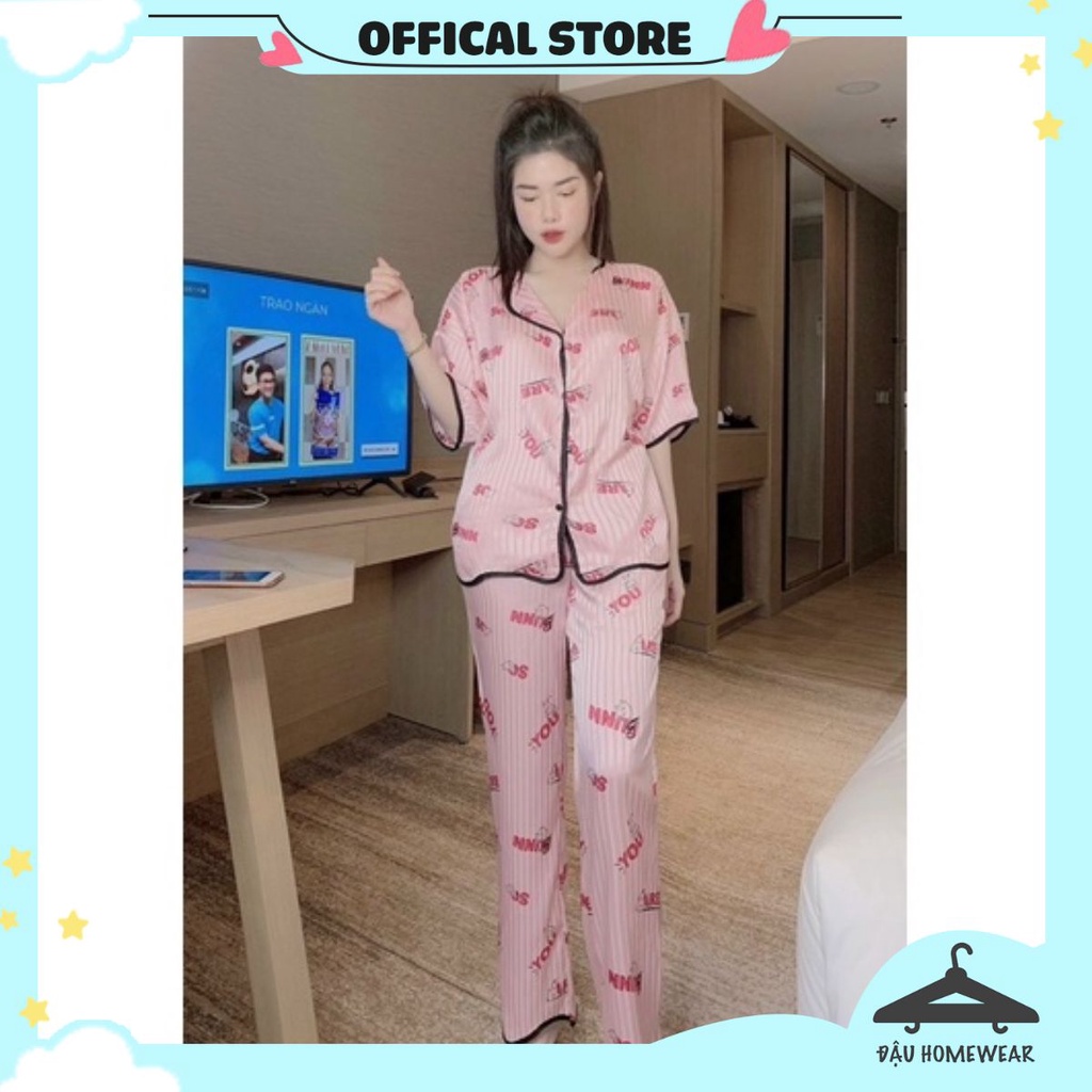 ❤️ ❤️ ❤️  [ Hàng như hình 100%] 💯💯 Pijama Lụa LATIN Mẫu hot 2021 Tay Bèo dưới 60 kí | BigBuy360 - bigbuy360.vn