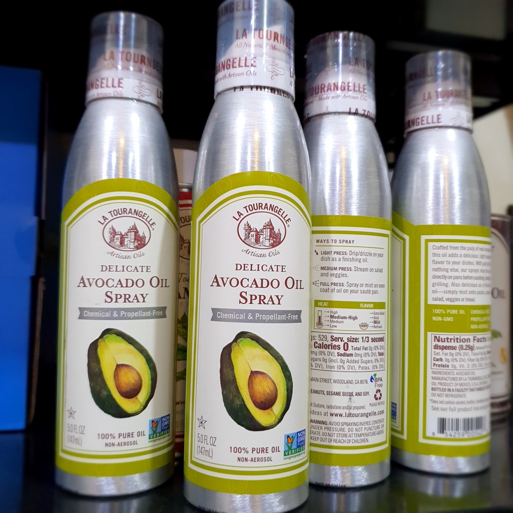 Dầu bơ xịt ăn kiêng không calo La Tourangelle Avocado 147ml hàng mỹ