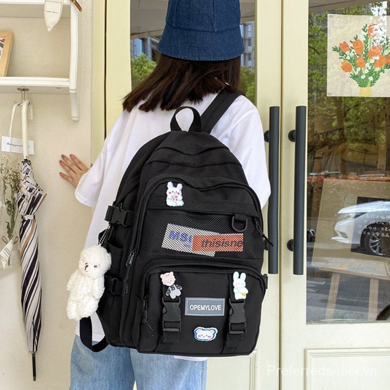 Middle School Student Schoolbag Female Korean Junior High School Student Elementary School Studebt Backpack2021New Mori Style Large CapacityinsBackpack rJfQ