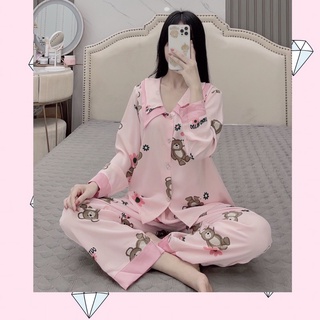 Bộ pyjama tay dài quần dài mango sam cao cấp.