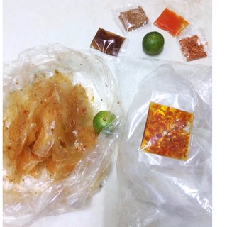 Bánh tráng dẻo trộn sa tế Long An