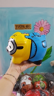 Heo đất handmade - minion