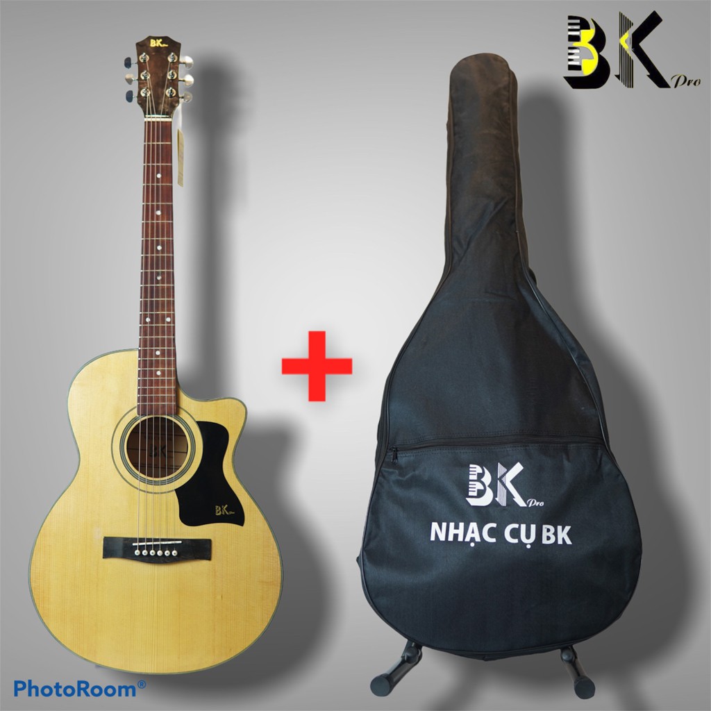 Đàn Ghi ta đệm hát chất lượng cao - Guitar Acoustic BK A130 - Tặng full phụ kiện theo đàn