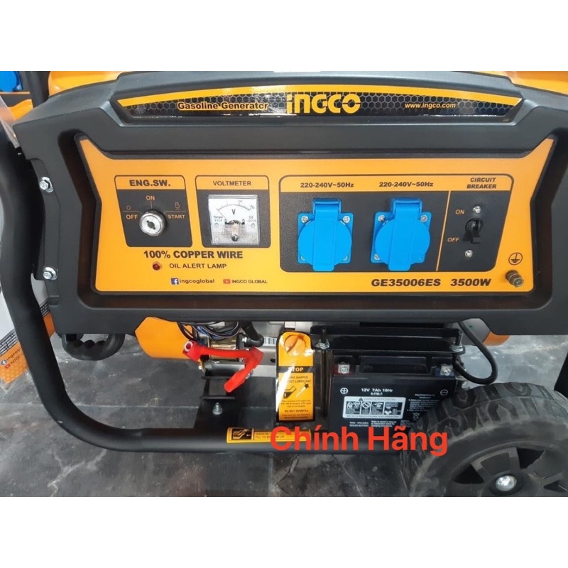 INGCO Máy phát điện dùng xăng 3.5 KW GE35006ES (Cam kết Chính Hãng 100%)