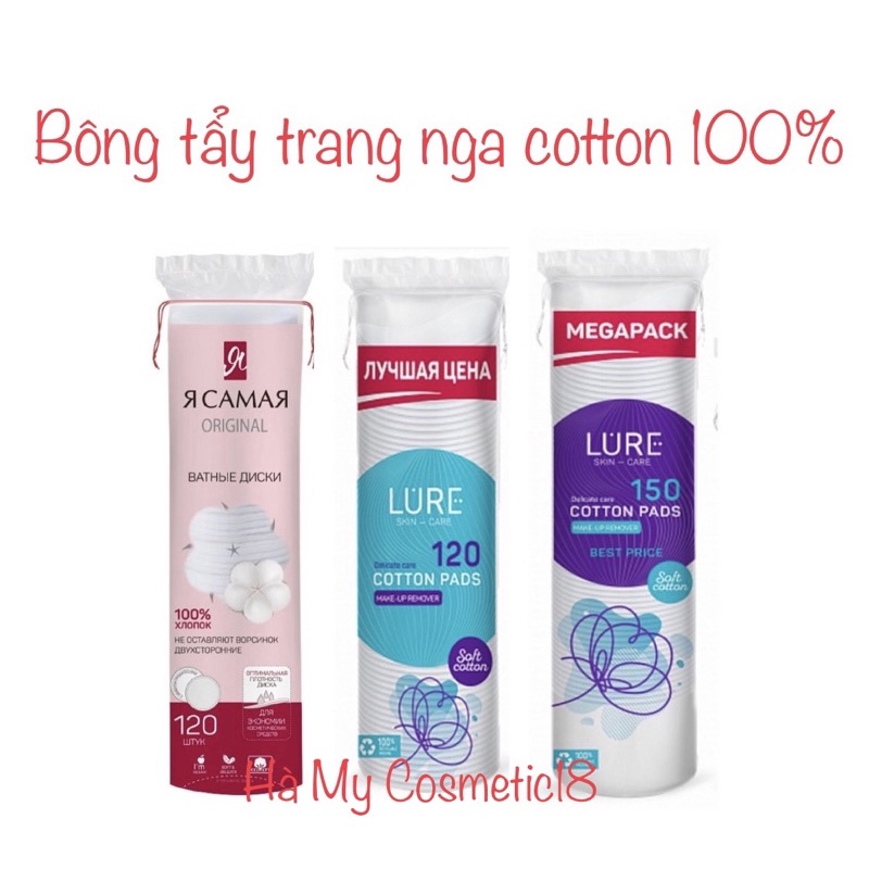 Bông tẩy trang nga cotton 100%