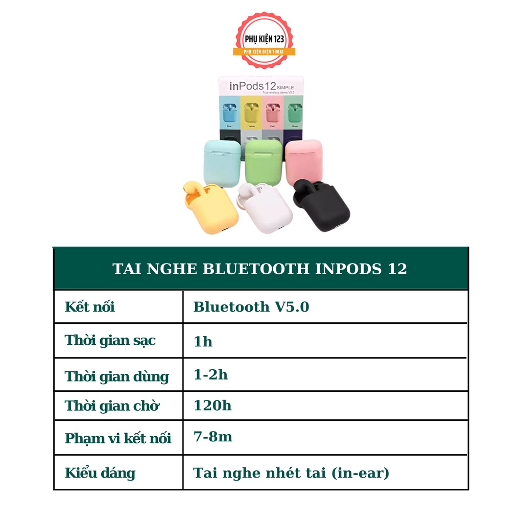 Tai nghe Bluetooth I12 phiên bản giới hạn màu xám