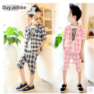 Bộ vest hè thu bé trai
