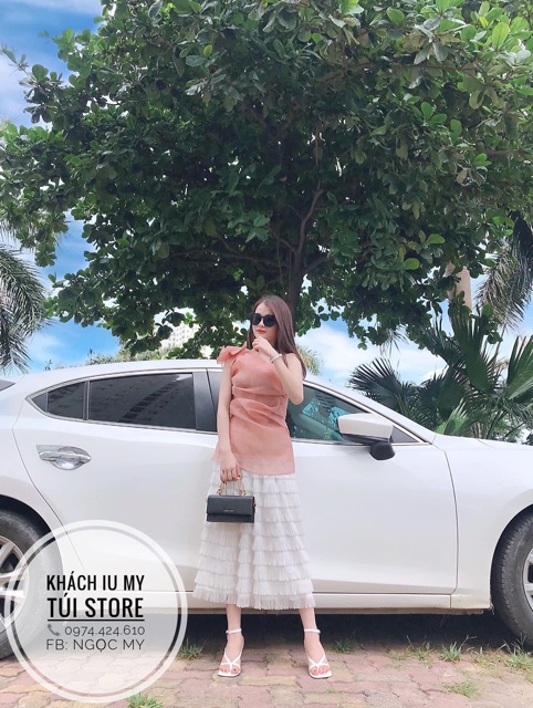 Túi quai kiềng xuất dư size 19 có dây đeo chéo | BigBuy360 - bigbuy360.vn