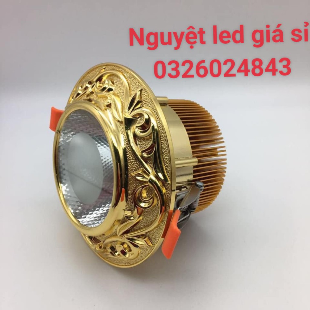 Đèn âm trần 10w COB-cao cấp -phi 95