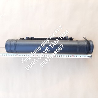 [ TÂM TÂM ]-Ống đựng giấy vẽ da, Ống da đựng giấy A2 Fi 7 đường kính 73cm dài 45cm-