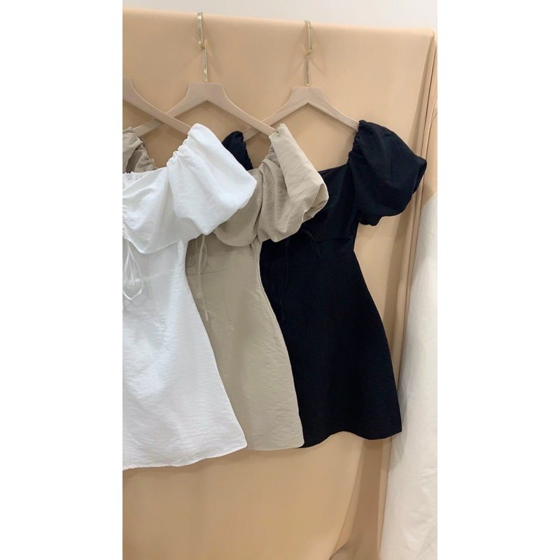 Đầm suông🌷FREESHIP 🌷Đầm suông tay bồng ba màu