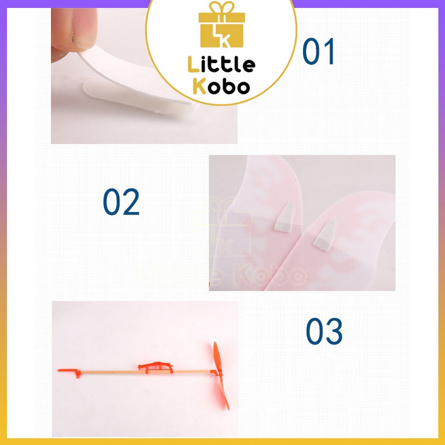 Máy Bay Dây Thun Cỡ Lớn Đồ Chơi Ngoài Trời Máy Bay Xốp Ném Tay