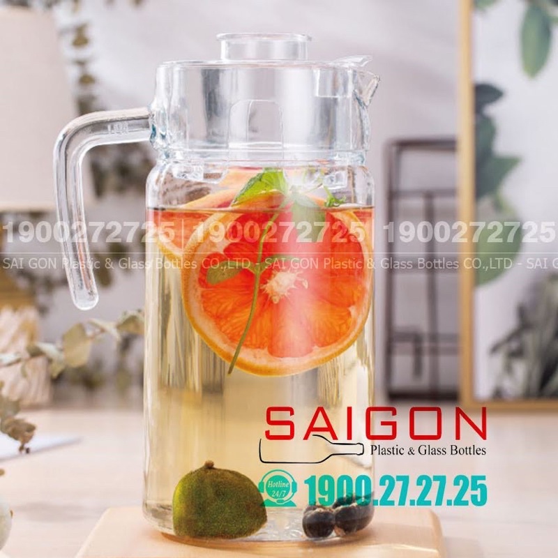 Bình Thủy Tinh xoáy 1800ml