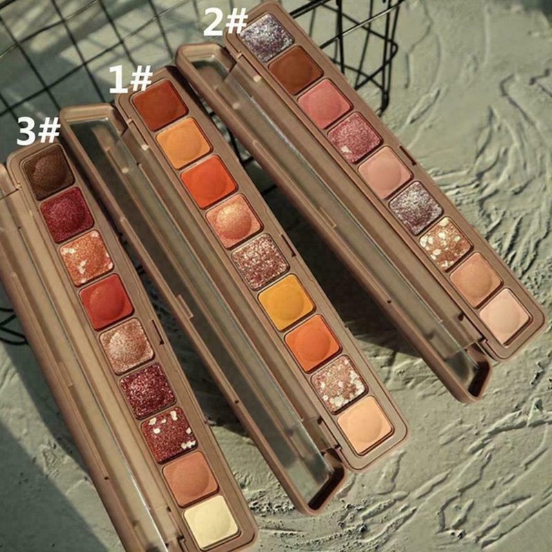 Thời Trang Bảng Phấn Mắt 9 Màu Lì Lấp Lánh Trang Điểm Đa Năng