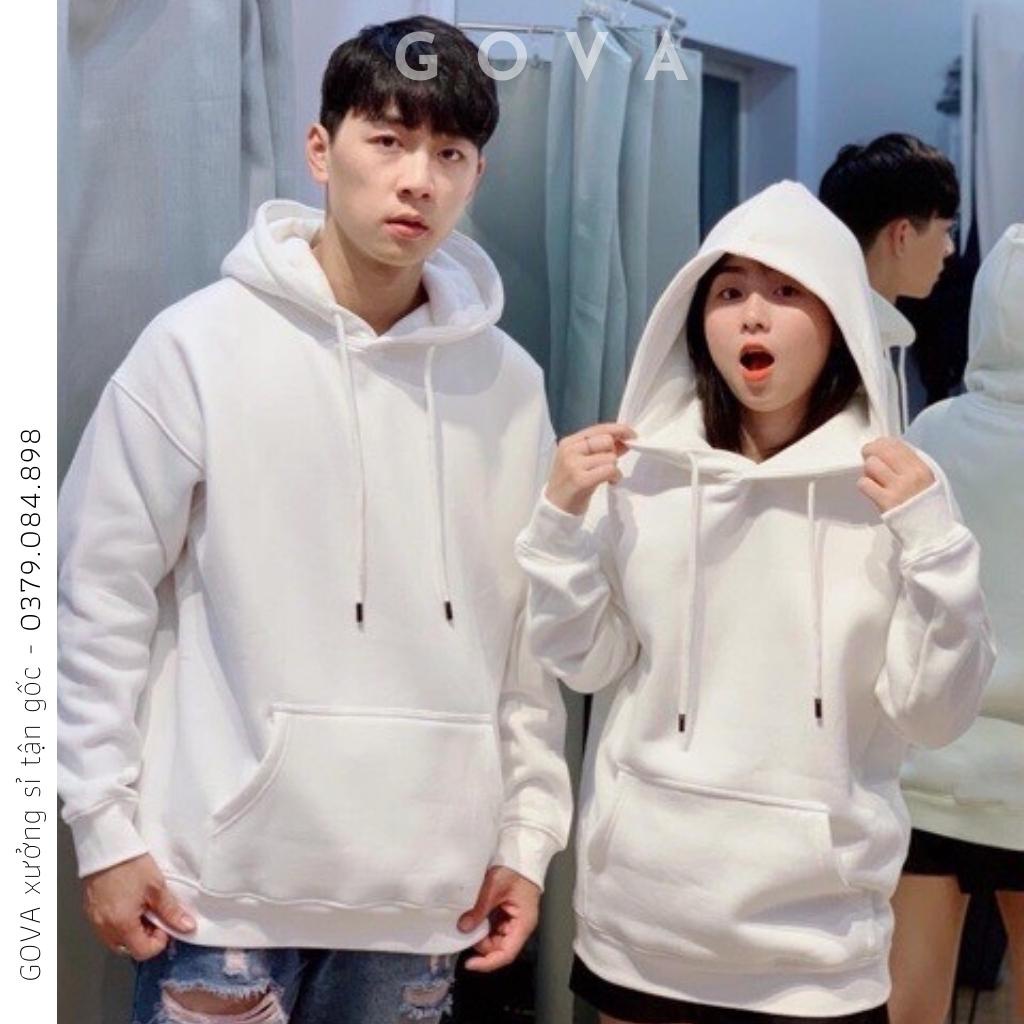 Áo Hoodie Trơn BASIC 2022 Chất NỈ Ngoại PE Form Rộng Nam Nữ GOVA Mẫu Hot vừa về XƯỞNG SỈ GOVA