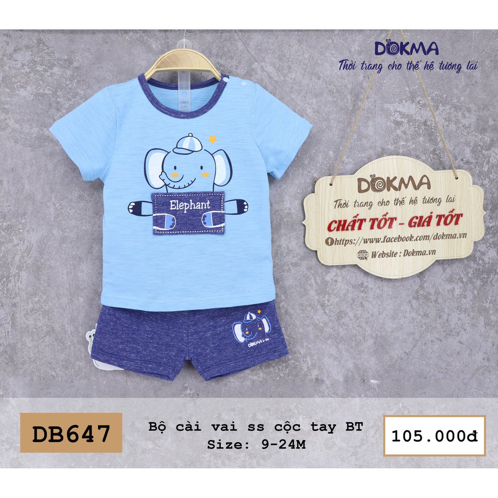 Dokma - Bộ cài vai ss cộc tay BT 9-24M ( DB 647 )