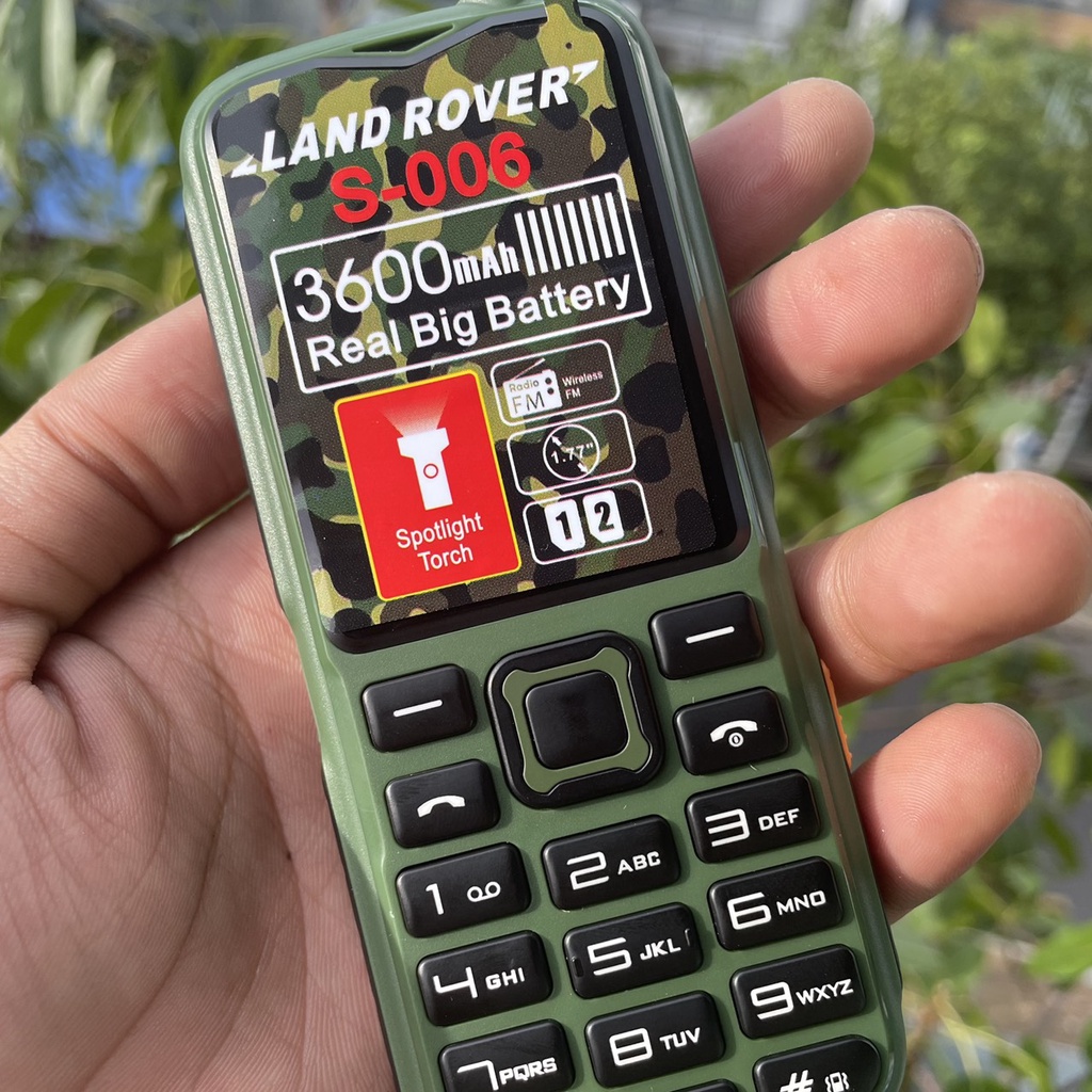 Điện Thoại Pin Trâu Land Rover S6 2 Sim Pin Khủng.